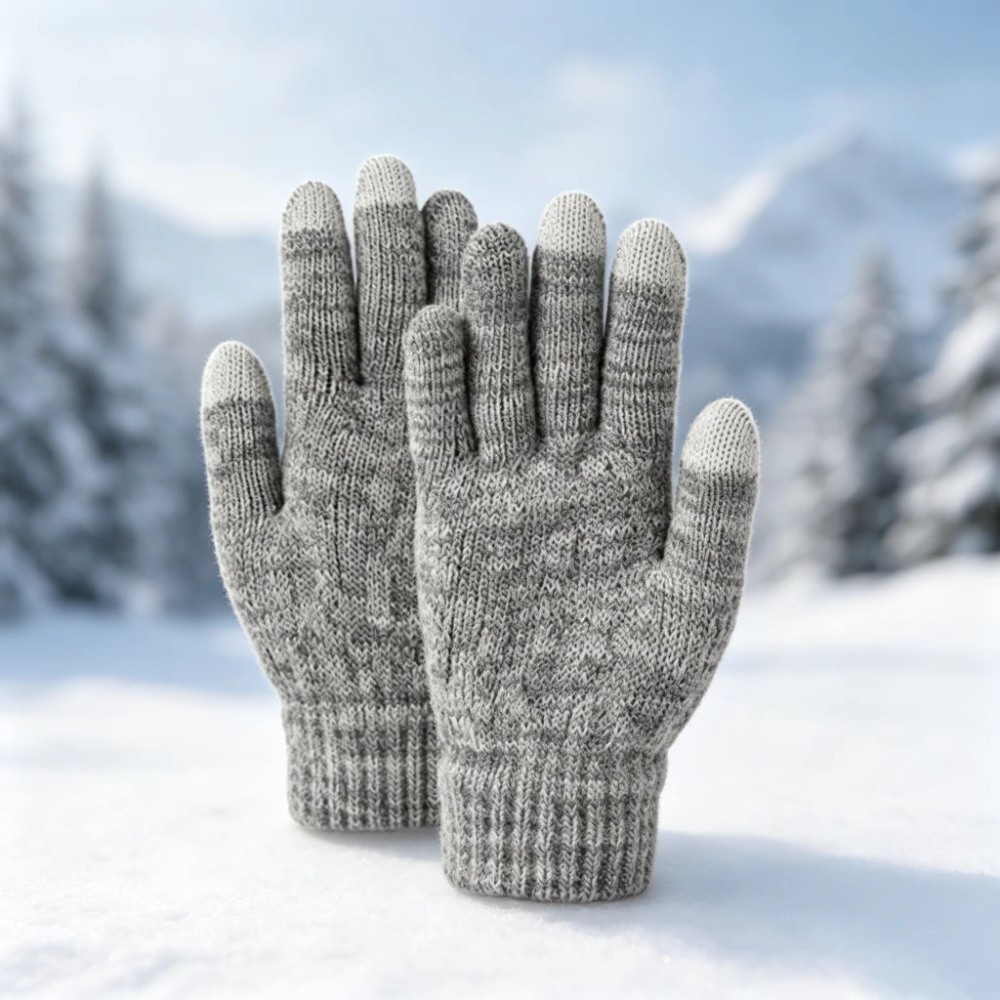 Touch Screen Gloves - 2Pcs/Set Fashion Winter Children Hat Gloves
