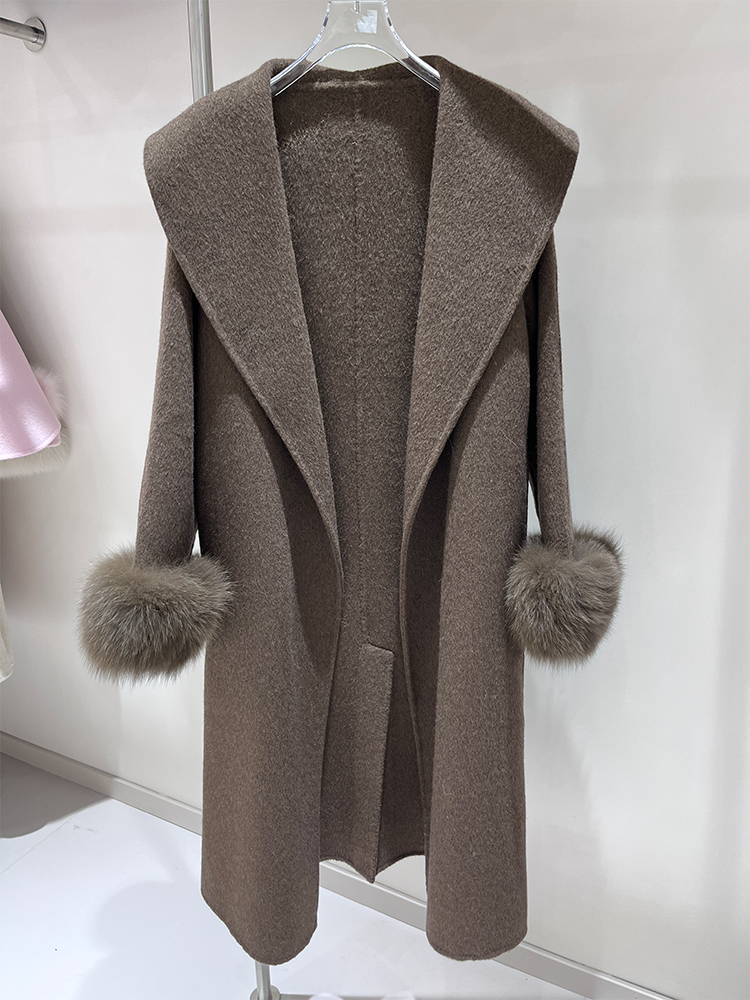 Wool Coat Peacoat - 2025 New Wool Coat With Real