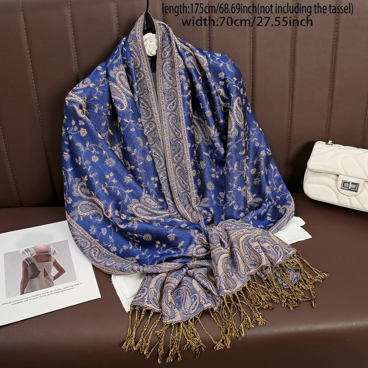 Cashmere Pashmina Wrap - Luxury Brand Autumn Cashmere Pashmina Shawl