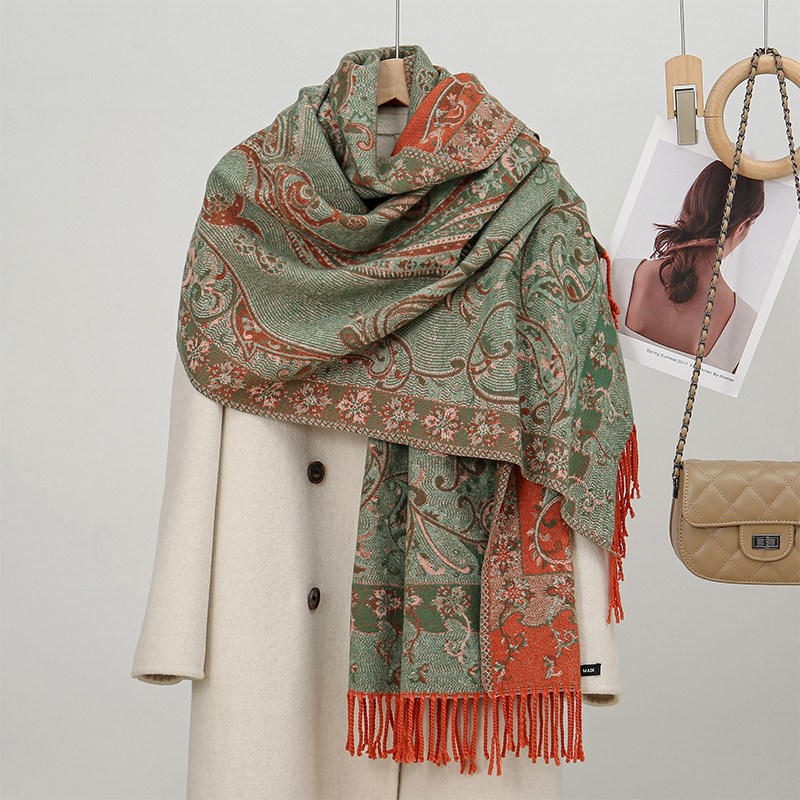 Cashmere Pashmina Wrap - 2024 Fashion Ethnic Style Women Paisley