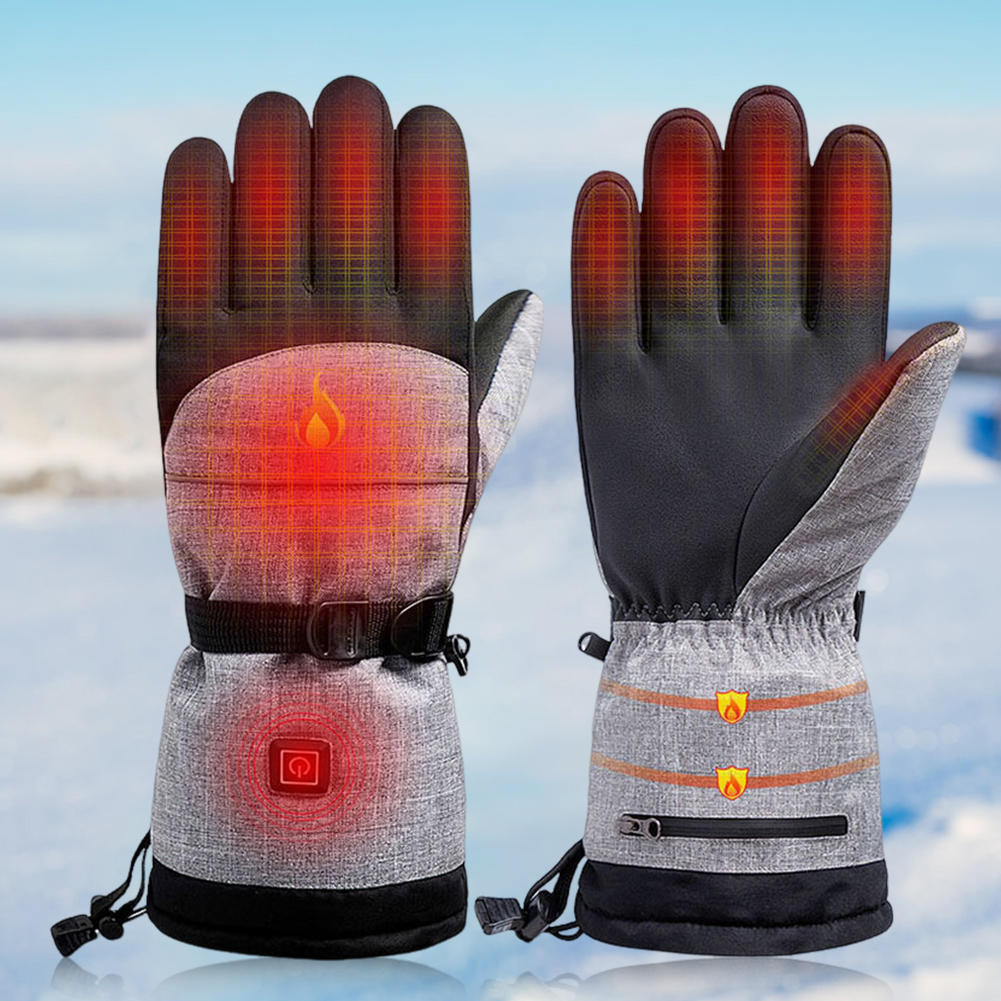 Touch Screen Gloves - Electric Heated Gloves Men Women Rechargeable