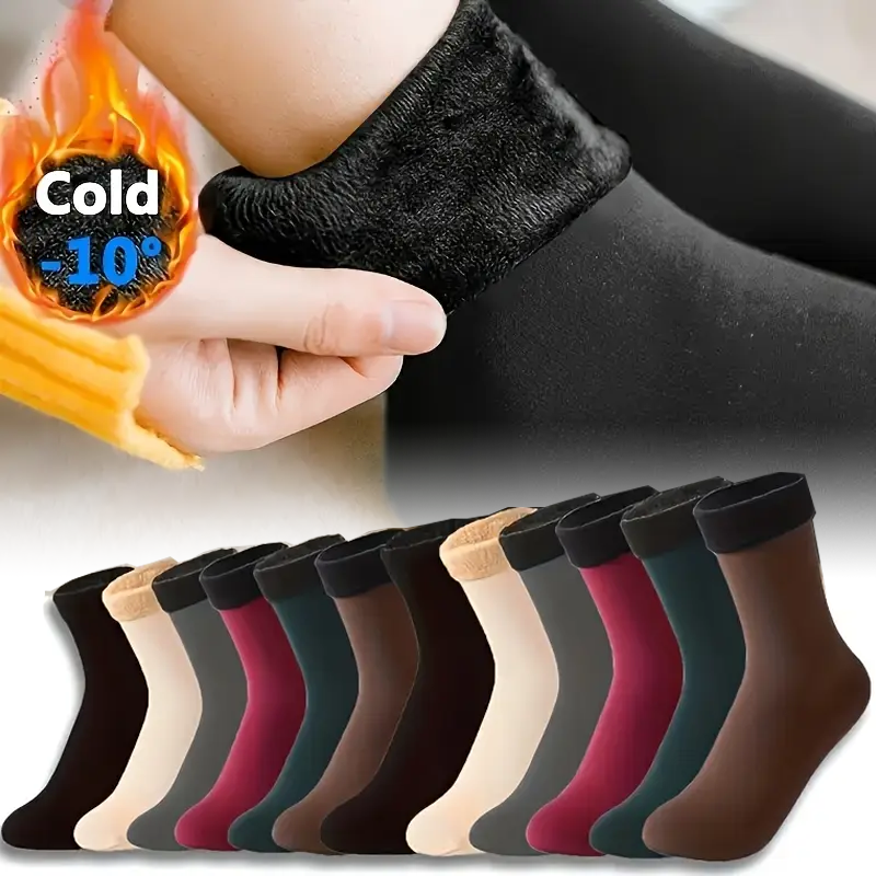 Thermal Sock Wool - 1-20Pairs Women Winter Warm Short Socks
