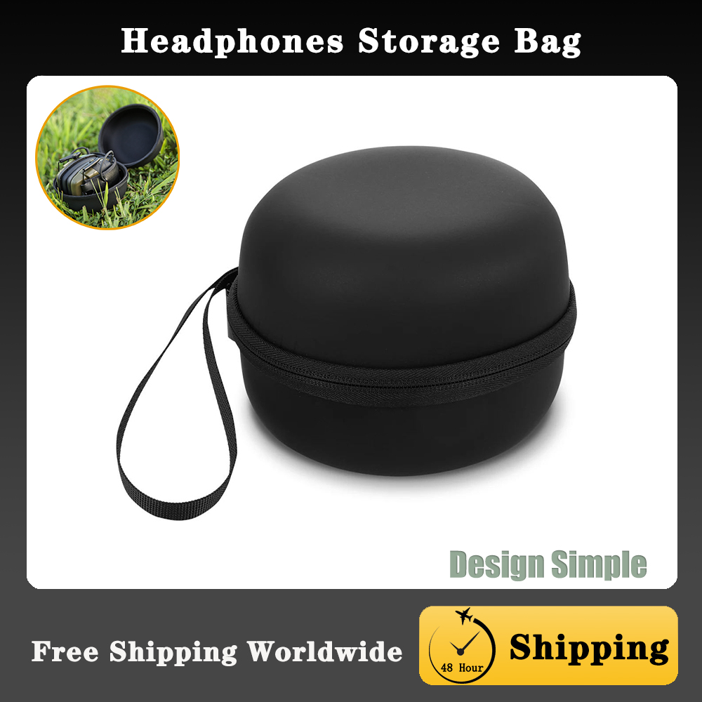 Earmuffs Foldable - Noise-Canceling Headset Box Tactical Earmuffs Storage