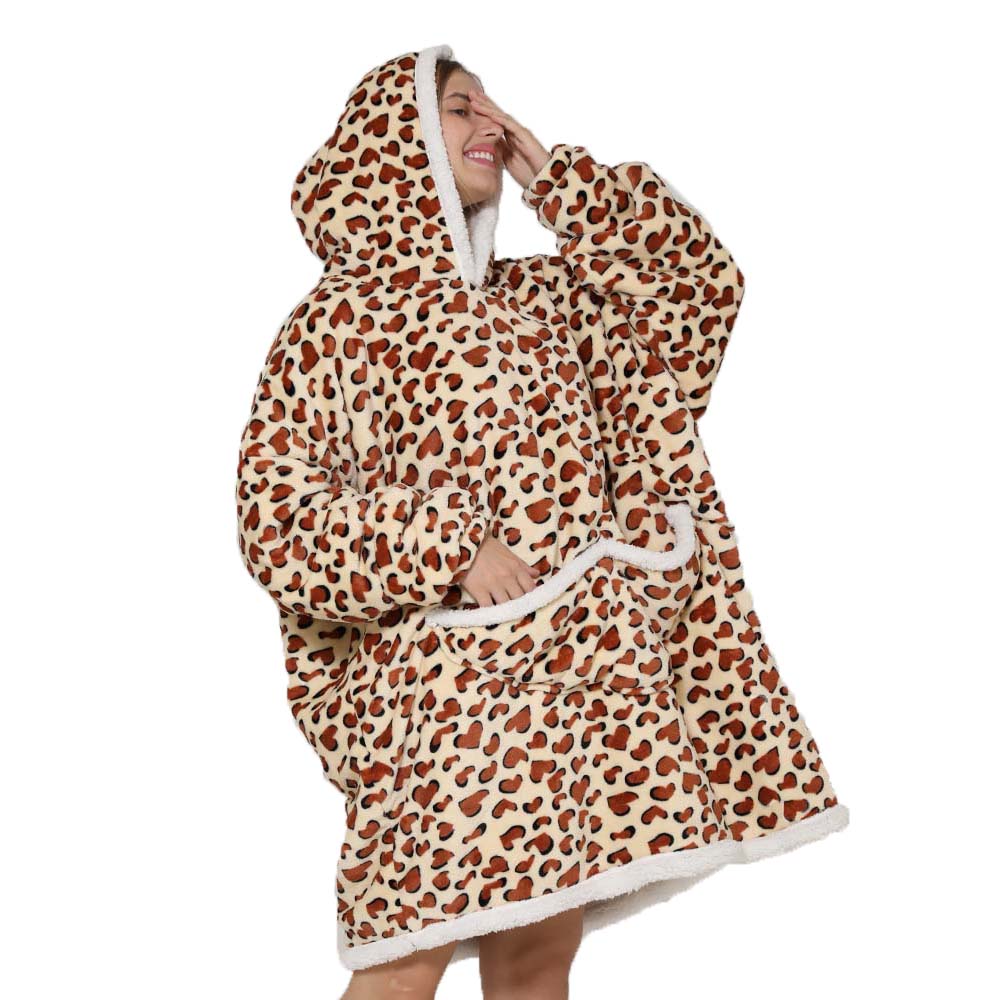 Lazy Hoodie Blanket Oversized  - đánh giá và giá Sherpa Hoodie Fleece