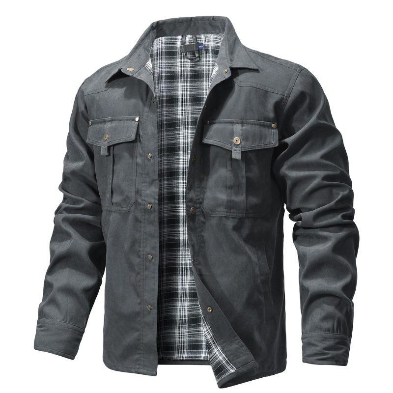 Men's Jackets Spring Flannel L - đánh giá và giá Flannel Shirt Lined