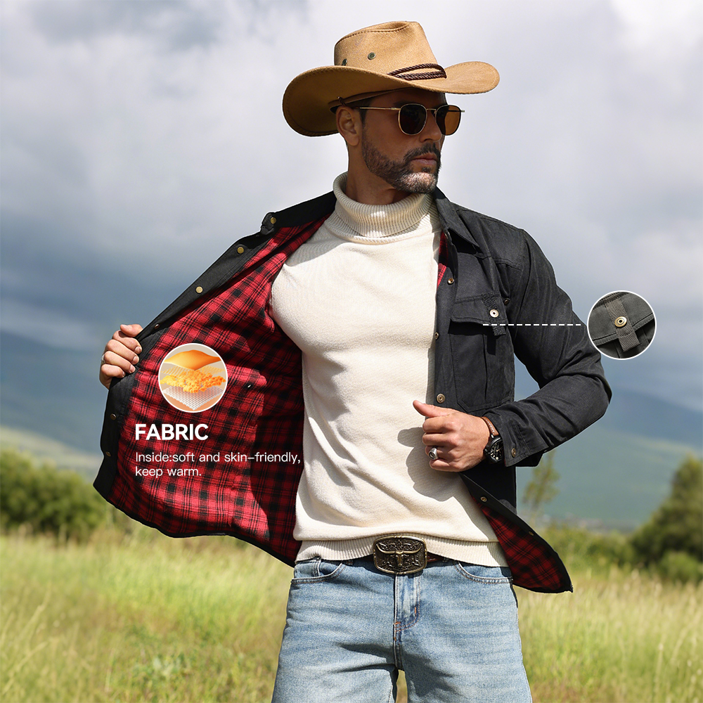 Men's Jackets Spring Flannel L - đánh giá và giá Flannel Shirt Lined