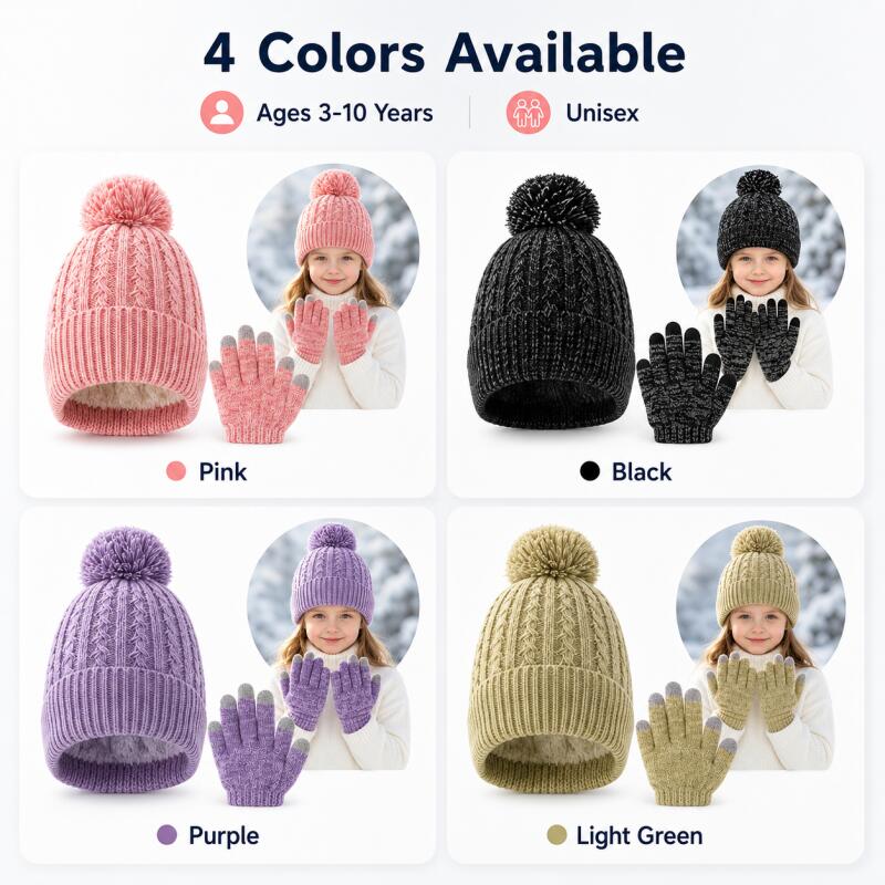 Kids Winter Knit Hat Touchscre - đánh giá và giá Touch Screen Gloves
