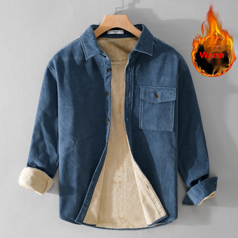 Men's Corduroy Shirt Jacket He - đánh giá và giá Flannel Shirt Lined