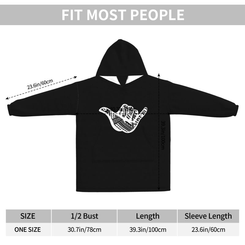 Polynesian Tattoo Shaka Tribal - đánh giá và giá Sherpa Hoodie Fleece