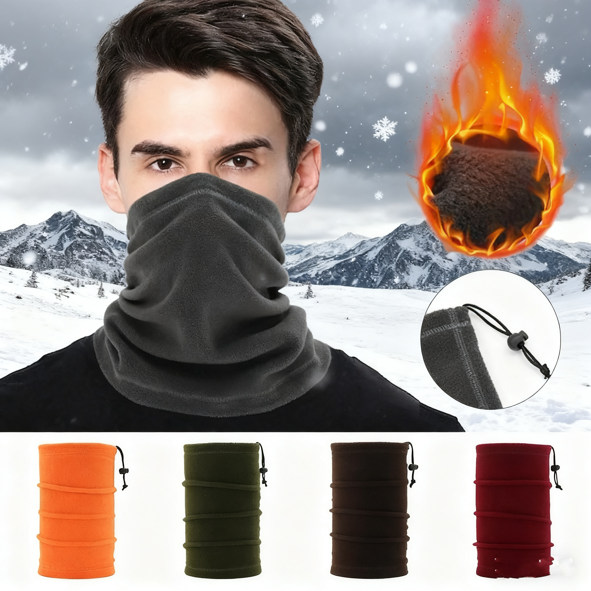 Winter Face Cover Neck Gaiter  - đánh giá và giá Neck Gaiter Fleece