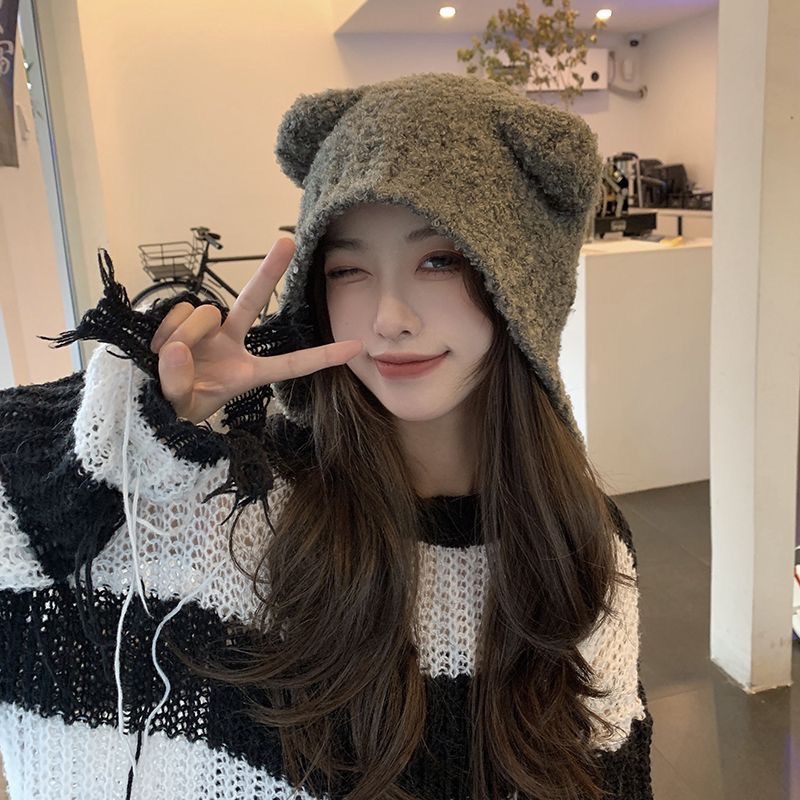 Autumn Winter Women Knit Hat C - đánh giá và giá Knit Beanie Hat Warm