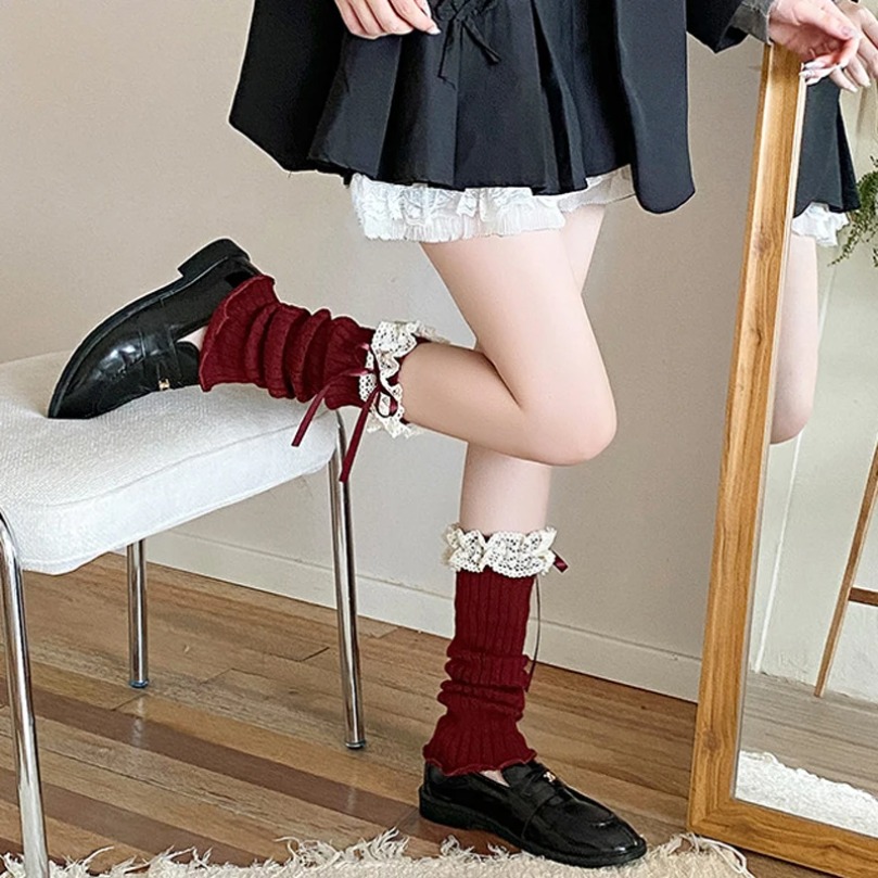 Leg Warmers Ankle Womens Bow W - đánh giá và giá Thermal Sock Wool