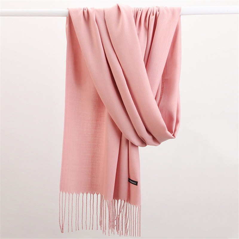 Fashion Solid Color 2023 Women - đánh giá và giá Cashmere Pashmina Wrap