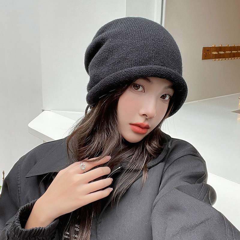 Knitted Bonnet Hoods Female Wi - đánh giá và giá Knit Beanie Hat Warm