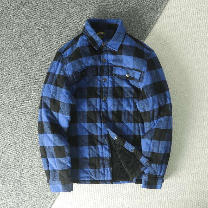 Fall Winter Men's Plaid Flanne - đánh giá và giá Flannel Shirt Lined