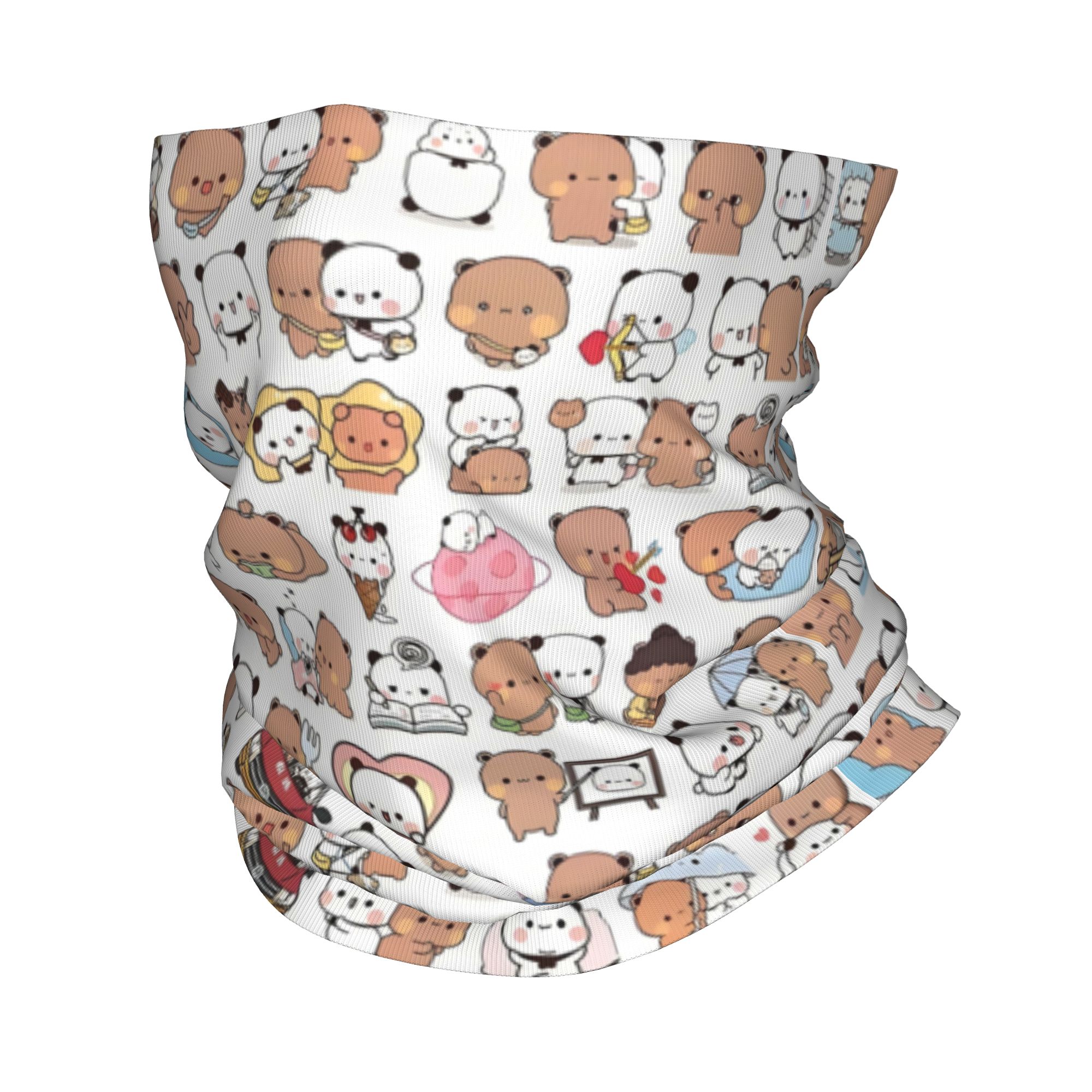 Custom Bear Cartoon Peach And  - đánh giá và giá Neck Gaiter Fleece