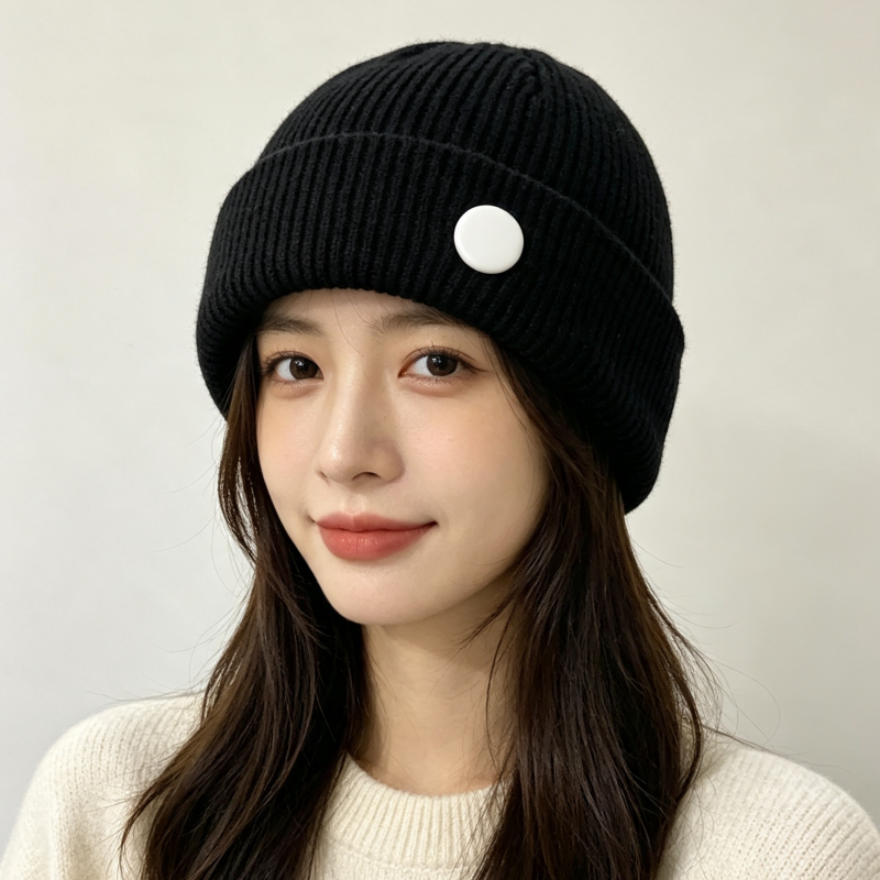 Blank DIY Hand Drawn Patch Kni - đánh giá và giá Knit Beanie Hat Warm