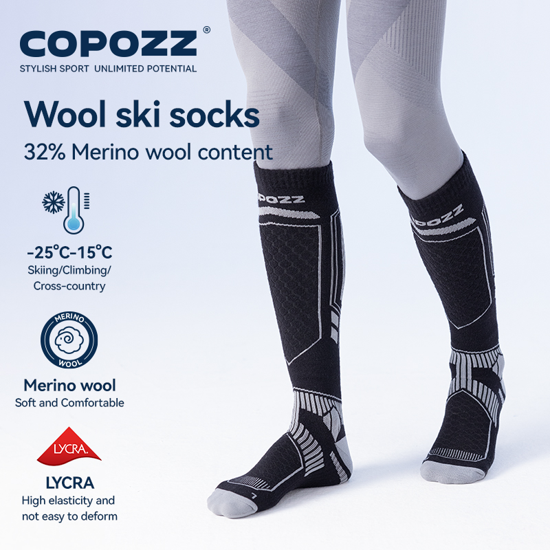 COPOZZ Merino Wool Winter Ski  - đánh giá và giá Thermal Sock Wool