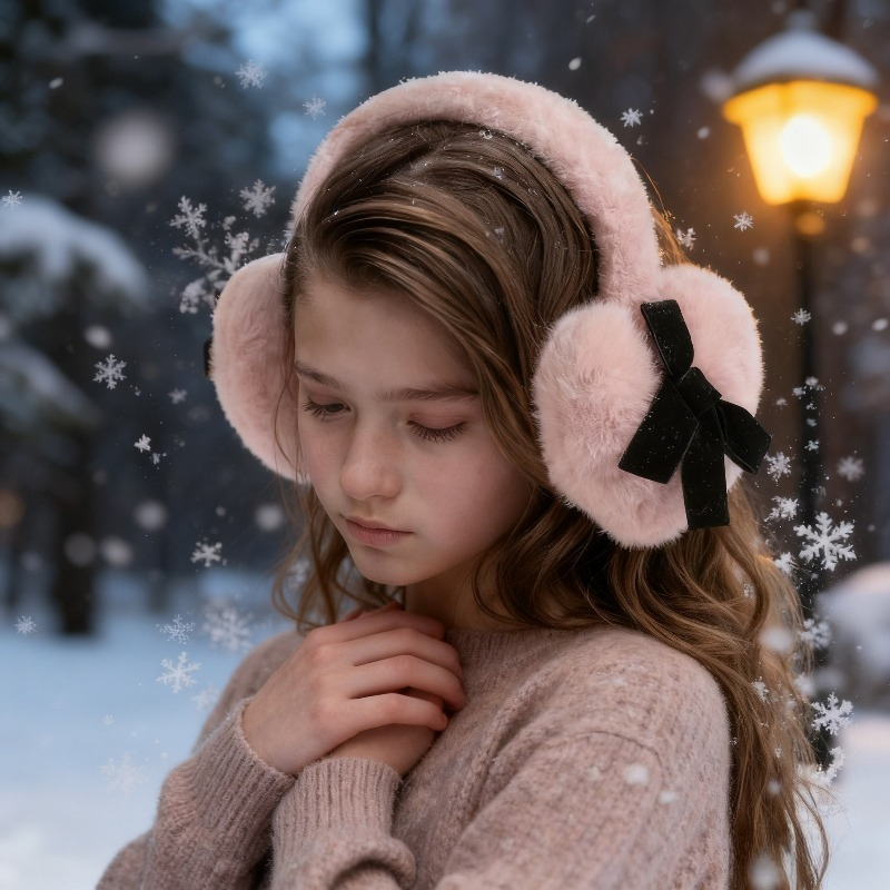 1pc Women's Winter Solid Color - đánh giá và giá Earmuffs Foldable