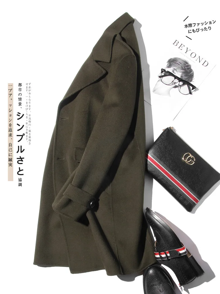 AYUNSUE 100% Wool Coat Men Aut - đánh giá và giá Wool Coat Peacoat