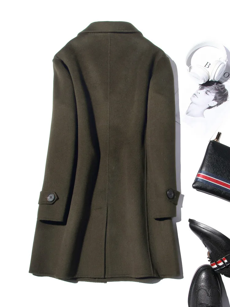 AYUNSUE 100% Wool Coat Men Aut - đánh giá và giá Wool Coat Peacoat