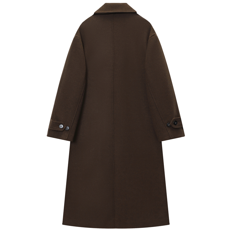 HXAO Women's Coat Brown Tweed  - đánh giá và giá Wool Coat Peacoat