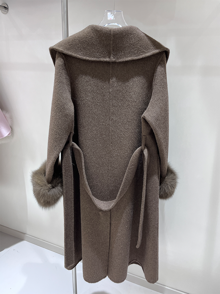 2025 New Wool Coat With Real F - đánh giá và giá Wool Coat Peacoat