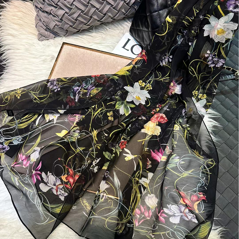 BYSIFA|New Black Pure Silk Wom - đánh giá và giá Shawl Wrap Winter