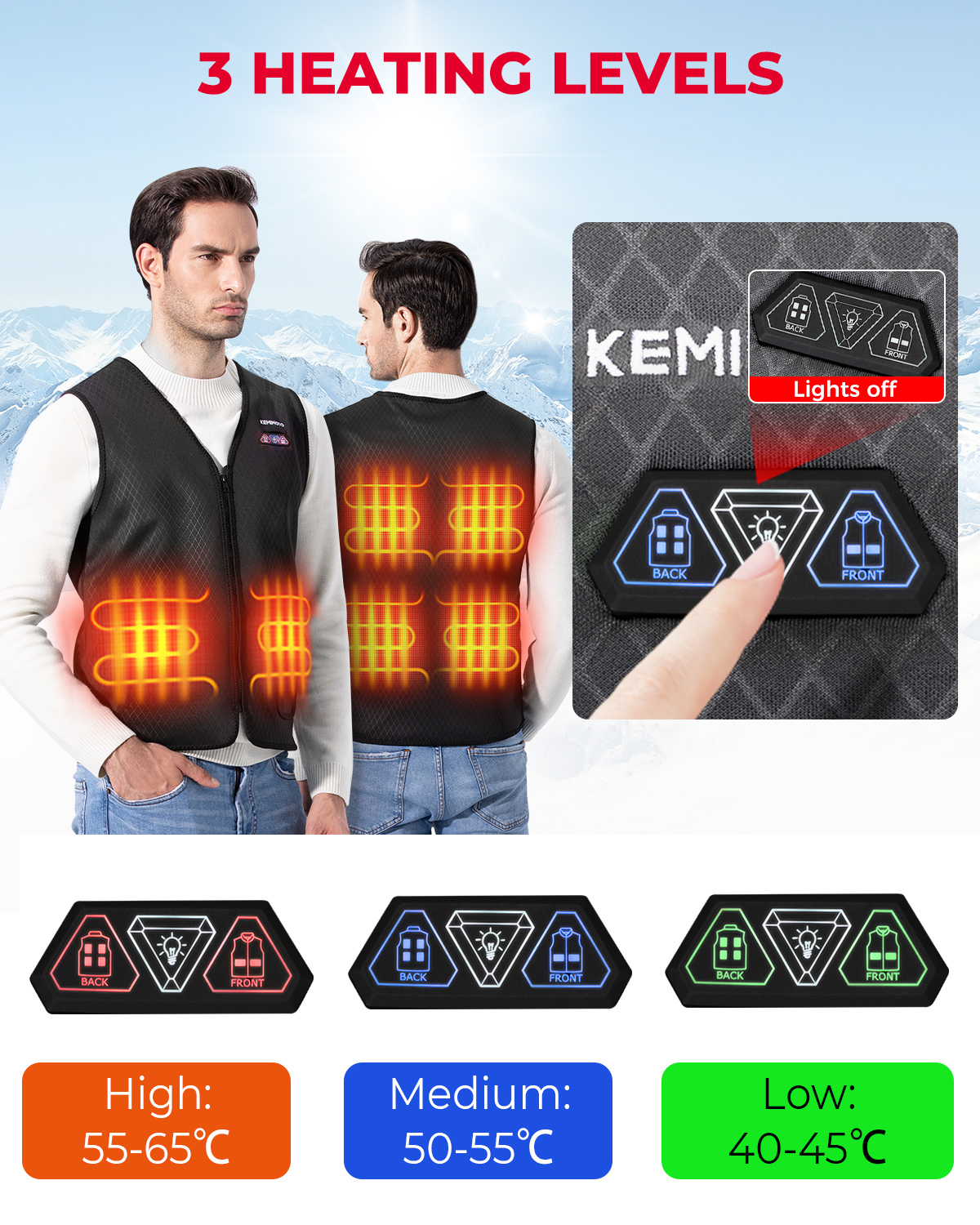 Lightweight Heated Vest USB Po - đánh giá và giá Heated Vest Battery