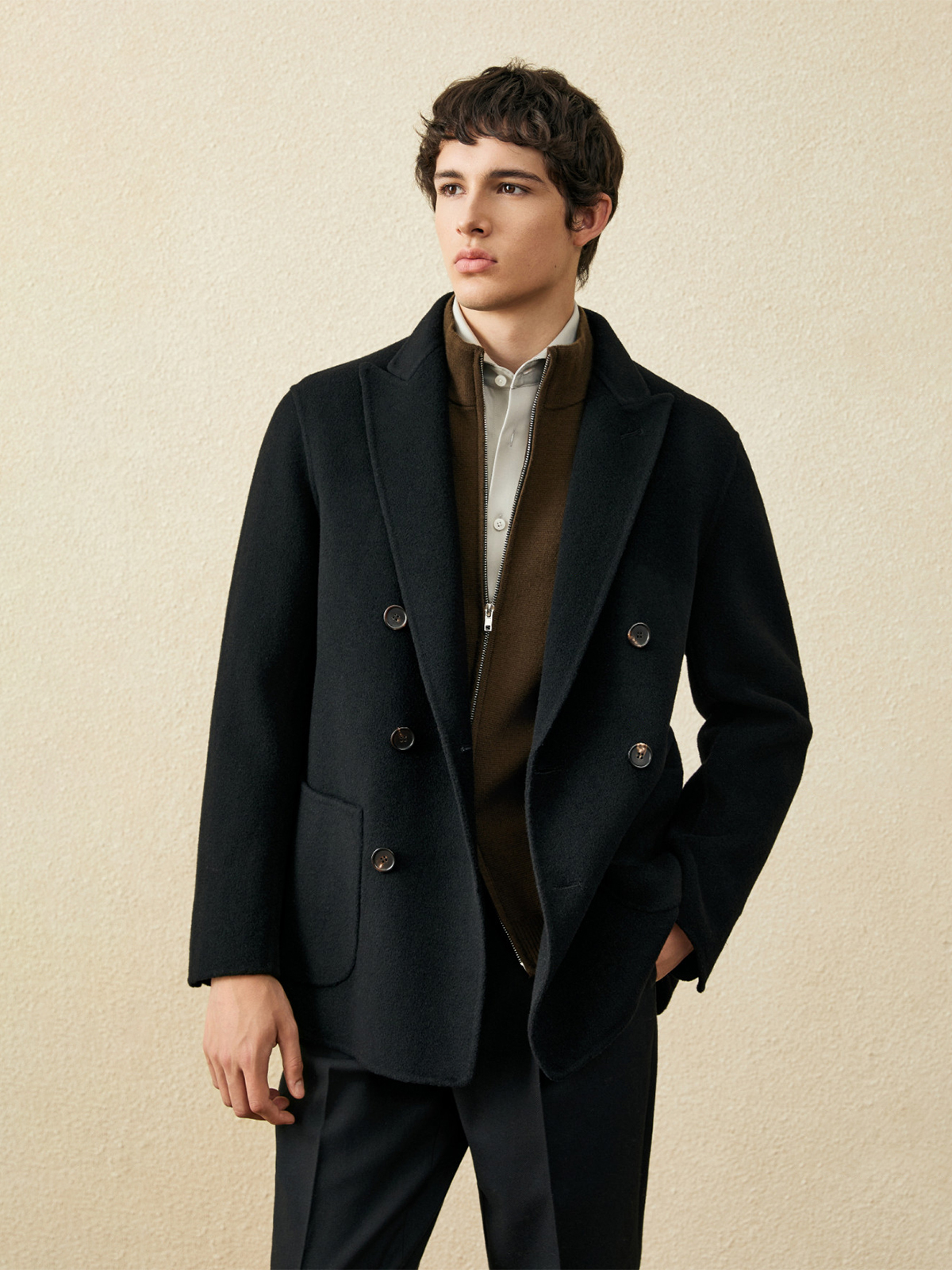 Men‘s 100% Wool Short Coat | B - đánh giá và giá Wool Coat Peacoat
