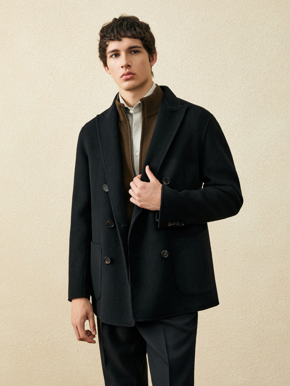 Men‘s 100% Wool Short Coat | B - đánh giá và giá Wool Coat Peacoat