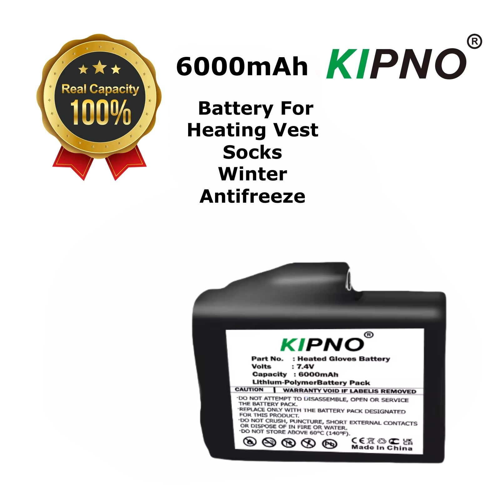 Heated Gloves Battery 7.4V 600 - đánh giá và giá Heated Vest Battery