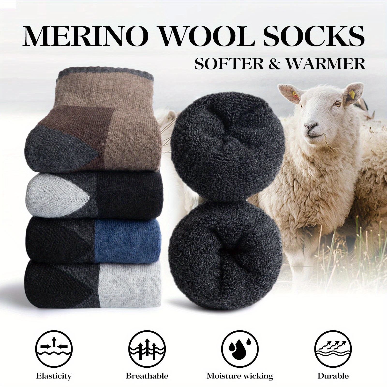 Winter Merino Wool Socks Thick - đánh giá và giá Thermal Sock Wool