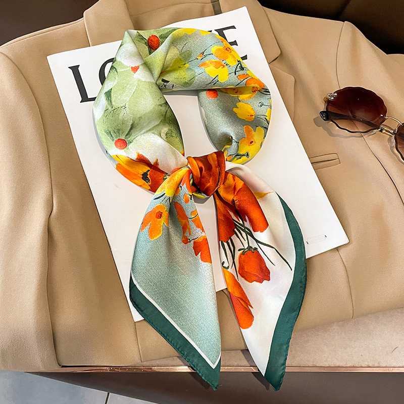 70x70cm Silk Scarf Square For  - đánh giá và giá Shawl Wrap Winter
