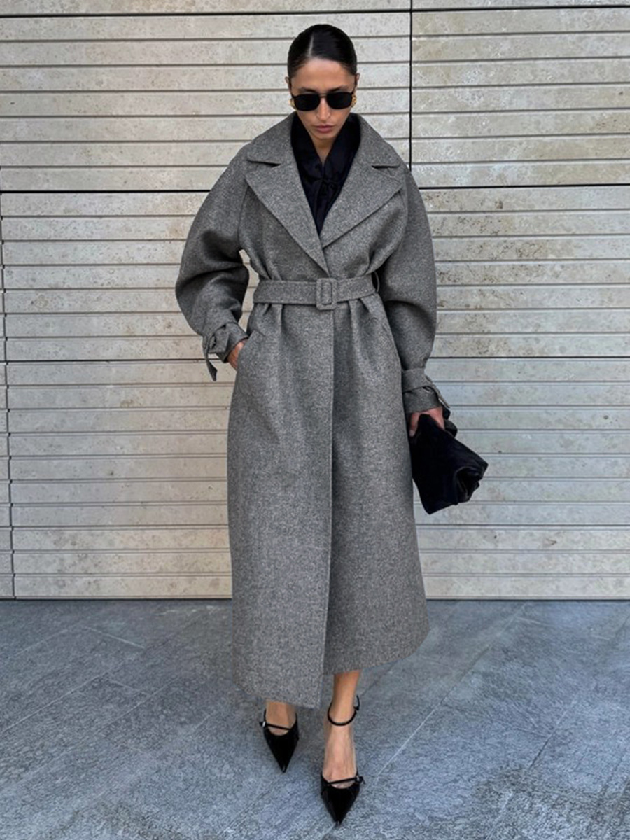 LUCYSHIHATTU Long Imitation wo - đánh giá và giá Wool Coat Peacoat