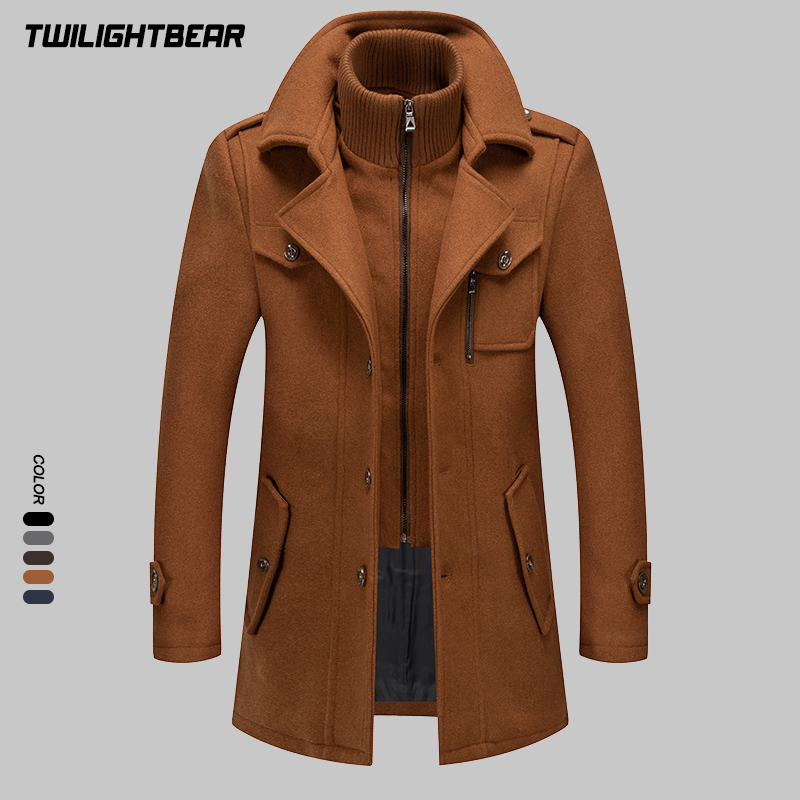 Winter Men's Wool Coat Oversiz - đánh giá và giá Wool Coat Peacoat