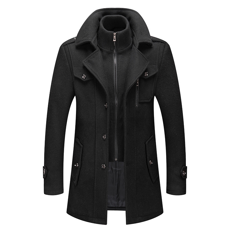 Winter Men's Wool Coat Oversiz - đánh giá và giá Wool Coat Peacoat