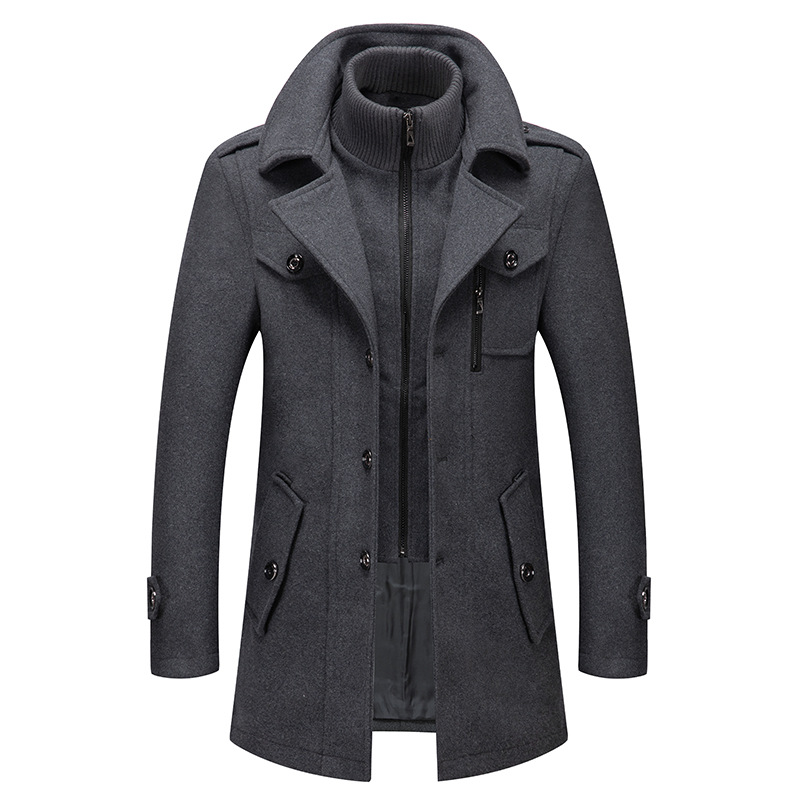 Winter Men's Wool Coat Oversiz - đánh giá và giá Wool Coat Peacoat