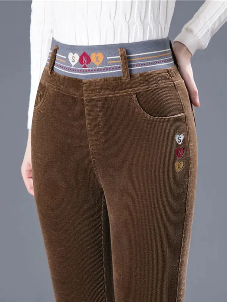 Winter Thicken Plush Lined Pen - đánh giá và giá Corduroy Pant Warm