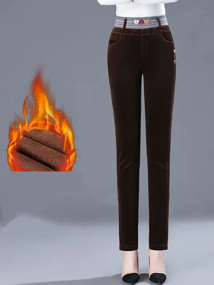 Winter Thicken Plush Lined Pen - đánh giá và giá Corduroy Pant Warm