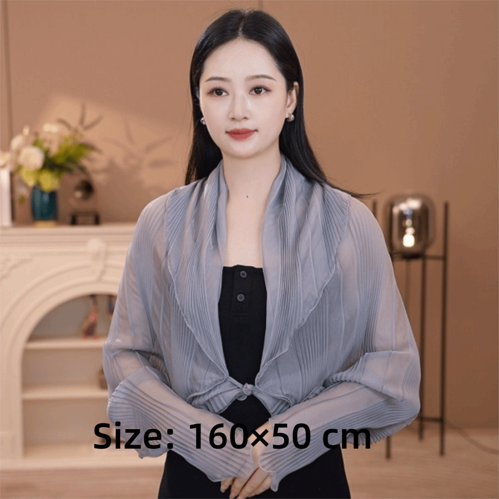 Solid Color Sun Protection Top - đánh giá và giá Shawl Wrap Winter