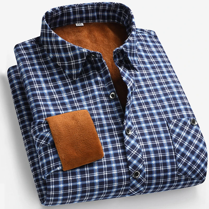 2026 Autumn and Winter Men's F - đánh giá và giá Flannel Shirt Lined