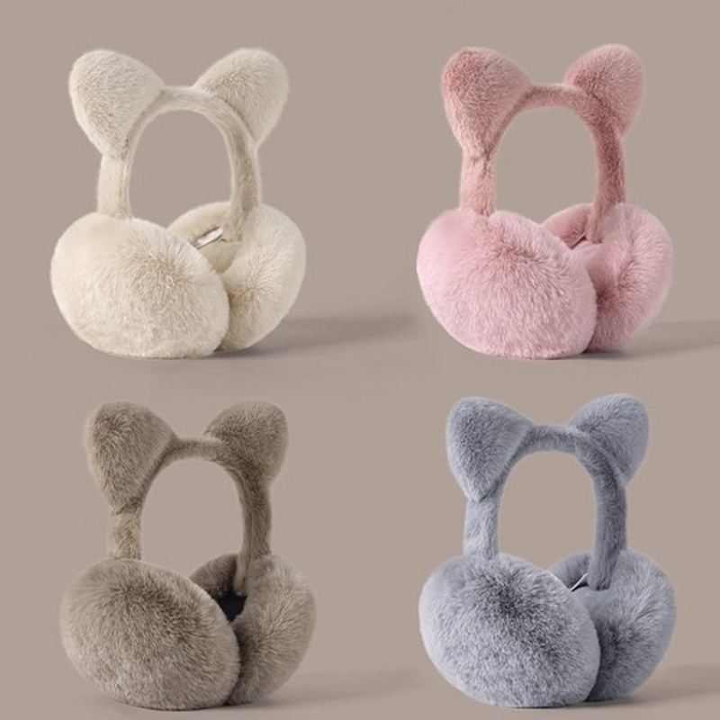 Cat Ears Foldable Earmuffs Plu - đánh giá và giá Earmuffs Foldable