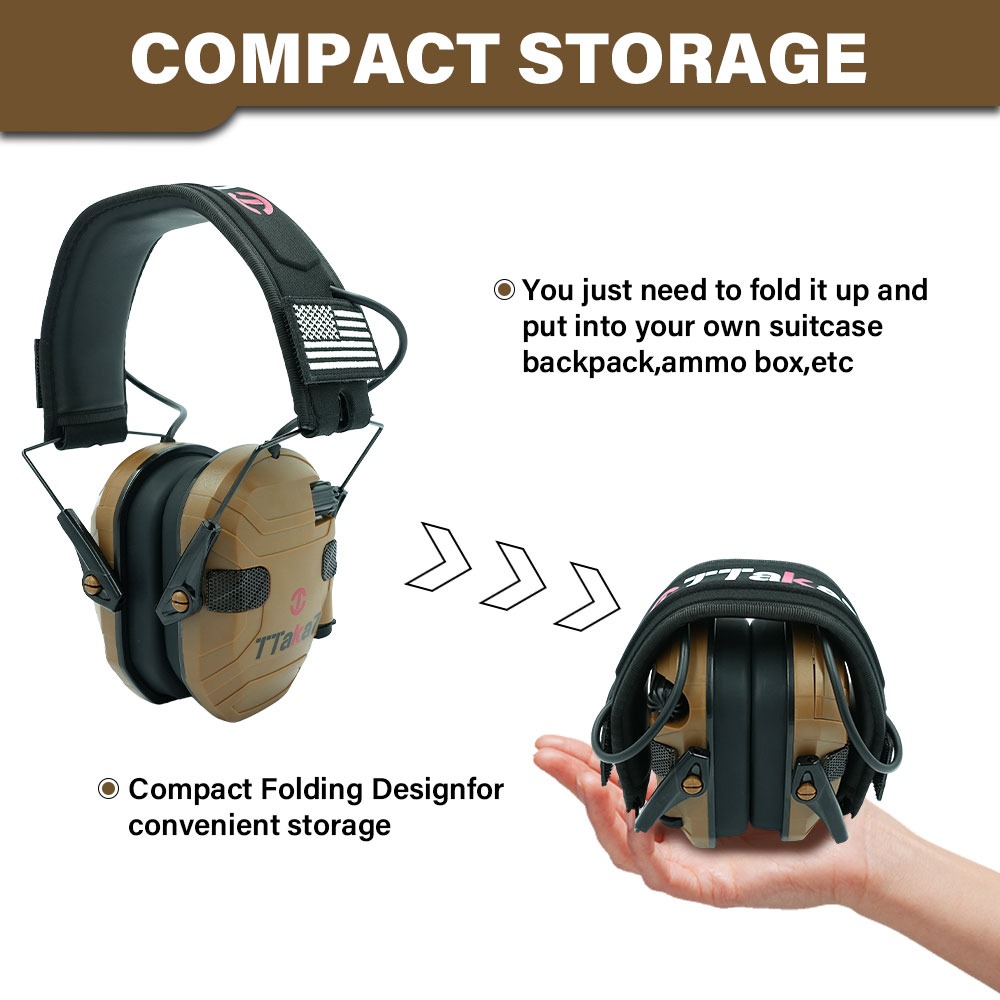 New W1/W3 Foldable Electronic  - đánh giá và giá Earmuffs Foldable