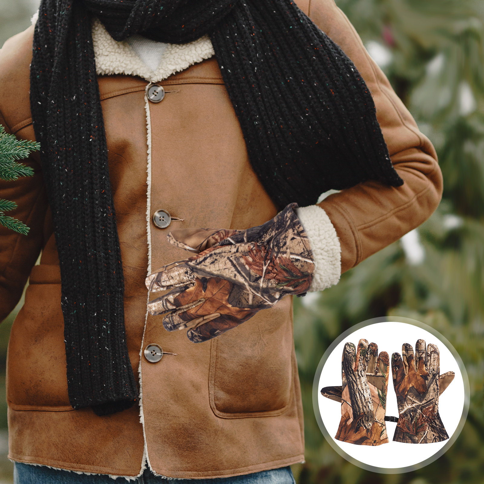 Camouflage Winter Waterproof H - đánh giá và giá Snow Glove Insulated