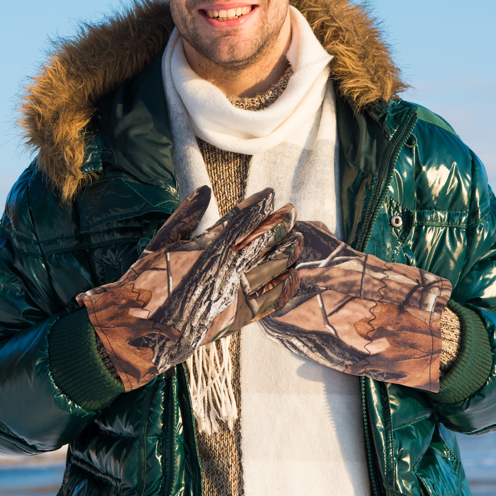 Camouflage Winter Waterproof H - đánh giá và giá Snow Glove Insulated