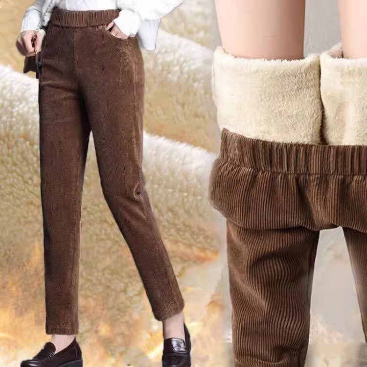 1pcs Women Autumn Winter Plush - đánh giá và giá Corduroy Pant Warm