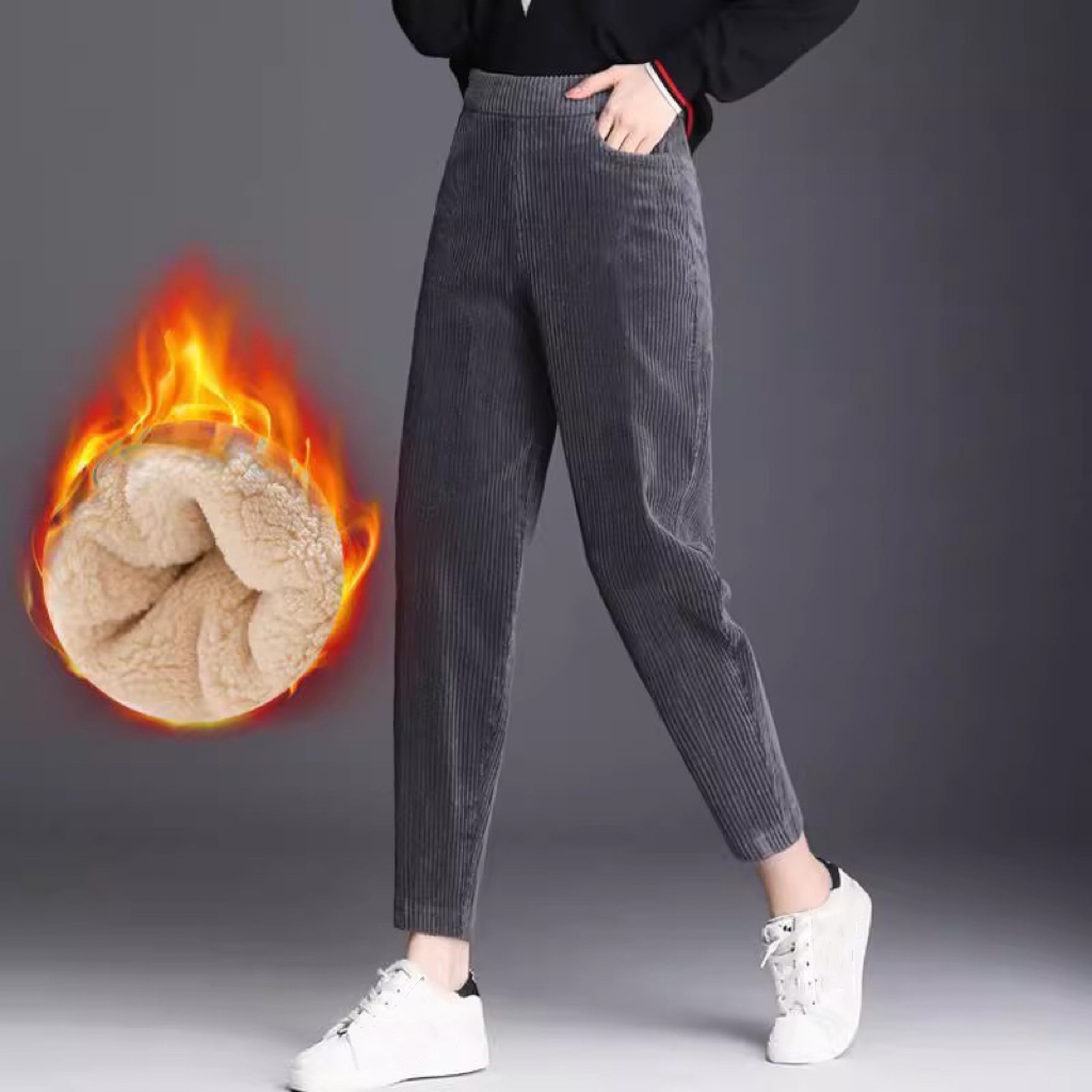1pcs Women Autumn Winter Plush - đánh giá và giá Corduroy Pant Warm